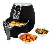 MEDION Air Fryer E10 S (Freidora sin aceite de aire caliente, 4 L, 1500 W, 8 programas automáticos, regulación de temperatura y tiempo, pequeño y fácil de usar, MD17320) negro
