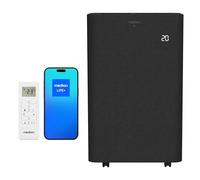 MEDION Aire Acondicionado Portátil Inteligente con tubo de escape P1402 (14000 BTU, portátil, incl. kit ventana, hasta 50m², 3en1 enfriar deshumidificar ventilar, control por app y voz, modo sueño