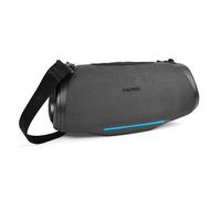 MEDION Altavoz portátil Bluetooth P61762 (batería Recargable, Refuerzo de Graves, Efectos de luz RGB, protección IPX7 contra el Agua y Robusto, Banco de alimentación Integrado, 2X 25 W RMS) Antracita