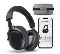 MEDION Auriculares Over Ear HX-1 Pure (Bluetooth, inalámbricos, hasta 100 h de batería, protección contra Salpicaduras IPX4), Negro