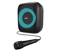 MEDION Bluetooth Party Speaker S61991(MD43991) Altavoces portátiles con Puerto USB y AUX-in, Altavoces de Exterior Bluetooth con micrófono y Efecto Luminoso, para Fiestas