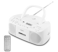 MEDION E65010 Radio estéreo (Reproductor de CD, Casete, conexión USB, Entrada de Audio AUX, reproducción de MP3, Radio FM PLL, Memoria de 40 emisoras, Funcionamiento con Pilas