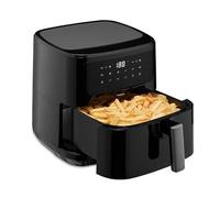 MEDION Freidora de aire caliente P10 XL (cesta de freír XXL de 6,8 litros, 2.150 vatios, dos resistencias de acero inoxidable, alarma de agitación, 9 programas automáticos, panel de control táctil