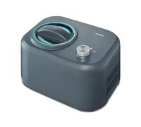 MEDION Heladera con compresor (apta para preparar helados, yogur helado y sorbetes, 1 litro, 100 vatios, recipiente de aluminio para helados, no necesita refrigeración previa, MD 10169)