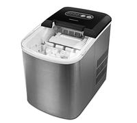MEDION Máquina de Hielo (MD17739), máquina de hacer hielo con 2 tamaños de cubitos seleccionables, máquina de hielo para casa, fabricador de cubitos de hielo de acero inoxidable