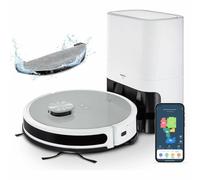 Medion MED4061275208511 Robot Aspirador con Estación de Drenaje, Navegación Láser, 3000 Pa