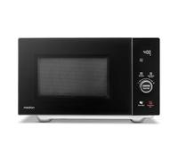 MEDION Microondas con grill y función de aire caliente (25 L, 900 W, 1100 W grill, 2100 W convección, 11 programas automáticos, 10 niveles de potencia, acero inoxidable, MD12041) negro