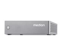 MEDION Mini PC S06e (Intel N100, 4 GB DDR4 RAM, 128 GB SSD, LAN, WLAN, VESA, HDMI, DP, Win 11 Home)