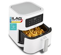 MEDION P10 XL Freidora de aire caliente (6,8 L XXL, Airfryer, 2.150 W, doble resistencia de acero inoxidable, alarma de agitado, 9 programas, pantalla LED táctil) mate