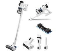 Aspiradora sin Cable Medion P350 350W 55 min Filtro HEPA H13 Pantalla LED Negro y Blanco