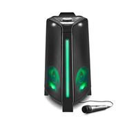 MEDION P61552 Sistema de Sonido para Fiestas (Altavoces para Fiestas Incl. micrófono, Karaoke Party Box, Batería Recargable, Bluetooth, True Wireless Stereo, 2X 220 vatios, Efectos de luz, USB, AUX