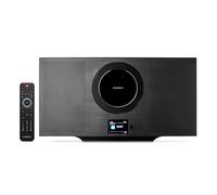 MEDION P66348 Sistema estéreo con Reproductor de CD (Radio por Internet, Dab+, Spotify Connect, Mini Sistema Compacto Vertical, Radio PLL FM, MP3, USB, Bluetooth, WLAN)