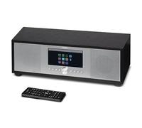 MEDION P66400 Sistema de Audio 2.1 All in One con Subwoofer (Radio por Internet, Dab+, CD, MP3, Spotify Connect, Amazon Music, Radio FM PLL, USB, AUX, función de Alarma, Temporizador de sueño) Plata