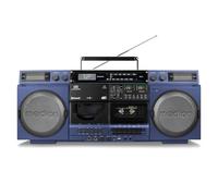 MEDION P66538 Reproductor de Casete (Retro Ghettoblaster con Reproductor de CD, años 80, Grande, USB, SD, CD, Casete MC, Antena telescópica de Radio Dab+, Bluetooth, pletina de Casete
