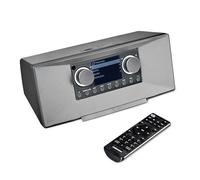 MEDION P85333 Radio por Internet con Dab+ (WiFi, FM, Spotify Connect, Amazon Music, USB, Toma de Auriculares, AUX, Stereo Line-out Cinch, Temporizador de sueño) Gris