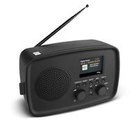 MEDION Radio Dab+ con Bluetooth Dre-1 (Dab Plus, Radio FM, protección contra Goteo, Antena telescópica, Despertador, función Snooze, regulador de Pantalla, Sistema de Alerta ASA), Negro