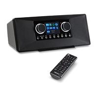 MEDION Radio por Internet P85289 con Dab+ (WiFi, FM, Spotify Connect, Amazon Music, DLNA, USB, conexión para Auriculares, AUX, LAN, Temporizador de desconexión) Negro