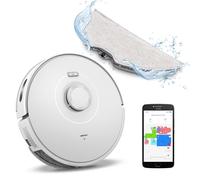 Robot aspirador - MEDION X10 SW, 14,8 V, 0,4 l, 120 min, 66 dB(A), Blanco