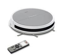 MEDION Robot Aspirador con navegación sistemática E35 (Potencia de aspiración 2000Pa, navegación giroscópica en líneas S sistemáticas, 2 cepillos Laterales y Sensor de Pared)