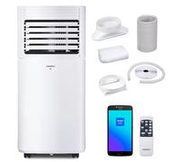MEDION Smart Aire Acondicionado Portátil P901 (9000 BTU, 3 en 1, Refrigeración, Deshumidificación, Ventilador, hasta 32 m², Kit de Ventana, Modo Nocturno, WiFi, App, Mando a Distancia, MD 37732)