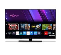 MEDION Televisor QLED de 138,8 cm (55 Pulgadas) (Smart TV, Dolby Vision HDR, VIDAA Store, Netflix, Prime Video, Disney+, DAZN, Paramount+, DTS X, Dolby Atmos, PVR, Bluetooth, MD 855600)