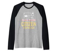 Medios De Comunicación Periodismo Ciudadano Reportero Pulse Camiseta Manga Raglan