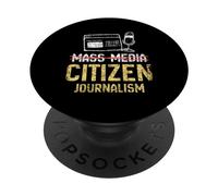 Medios De Comunicación Periodismo Ciudadano Reportero Pulse PopSockets PopGrip Adhesivo