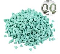 Medios de relleno de cerámica para caída de roca triangular de 500 g, medios abrasivos de grano de roca de 4 mm, medios de pulido de cerámica reutilizables para vibratorios y