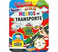 medios de trasporte. colorea y pega