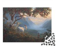 Medios montañosos de Etiopía, Cabras, pastores 1000 Piezas Rompecabezas para Adultos para Amantes O Amigos Imposable 1000pcs (75x50cm)