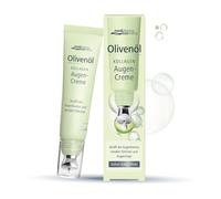 medipharma cosmetics Crema para los ojos de colágeno de aceite de oliva, con complejo de colágeno y péptido, ácido hialurónico, aceite de oliva, pantenol y cafeína, aplicador de metal refrescante