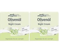 Medipharma Cosmetics Olivenol Night Cream - Crema facial antiarrugas hidratante 50 ml - Tratamiento antiedad con aceite de oliva, aceite de jojoba y manteca de karité para piel seca (mujer y hombre)
