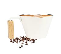 Medir Taza - De Acero Inoxidable De La Mano Precisamente, 100 Ml Doble Doblador | Taza De Medición De Café De Leche De Metal De Leche, Accesorios De, Preparación