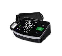 medisana BU 520 Tensiómetro de brazo, manguito XXL, medidor tension arterial con escala semafórica, medidor de presión arterial y pulsómetro con indicador de latidos irregulares y función memoria