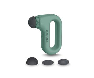 medisana HM 330 Mini masajeador de mano para automasaje, masaje de puntos gatillo, activación y regeneración muscular, masaje vibratorio con accesorios e intensidades seleccionables