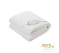 Medisana HU 672 Calefacción de manta súper esponjoso, 150 x 80 cm, apagado automático, protección contra el sobrecalentamiento, 4 ajustes de temperatura, lavable, para todos los colchones estándar