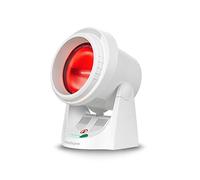 medisana IR 850 lámpara de calor infrarrojo de 300 vatios, lámpara de infrarrojos para mejorar el bienestar para relajar los músculos con función de temporizador y protección de luz UV