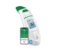 medisana TM 750 connect termómetro clínico de frente y oído con app | 6 en 1 termómetro conectar digital para bebés, niños y adultos, con alarma visual de fiebre y Bluetooth