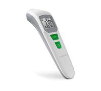 medisana TM 760 termómetro digital para la frente termómetro clínico para bebés, niños y adultos con alarma visual de fiebre, función de memoria y medición de líquidos