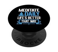 Medita la Vida Cotidiana es Mejor de Esa Manera Meditación PopSockets PopGrip Adhesivo