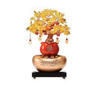 Meditación Árbol bonsái de citrino, árbol de cristal del dinero según el Feng Shui, for la riqueza, la fortuna y la suerte. Sanación