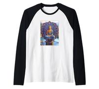 Meditación Budista Mandala Camiseta Manga Raglan