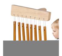 Meditación Chime, instrumento de viento de madera de 8 para carillones de viento | Instrumento musical con tubos de aluminio y para escuela, yoga, jardín, salón, casa, hombre, mujer