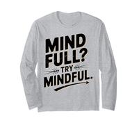 Meditación Consciente Diseño Cerebro Yoga Yogi Mindfulness Manga Larga