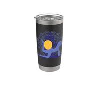 Meditación de los chakras del yoga Contrology Pilates Vaso térmico de acero inoxidable de doble pared