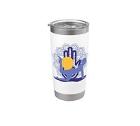 Meditación de los chakras del yoga Contrology Pilates Vaso térmico de acero inoxidable de doble pared