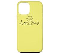Meditación de los chakras del yoga ECG Cat Gato Carcasa para iPhone 12 mini