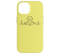 Meditación de los chakras del yoga ECG Cat Gato Carcasa para iPhone 14