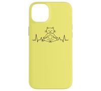 Meditación de los chakras del yoga ECG Cat Gato Carcasa para iPhone 14 Plus
