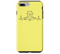 Meditación de los chakras del yoga ECG Cat Gato Carcasa para iPhone 7 Plus/8 Plus